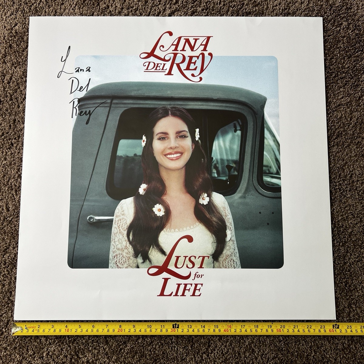 Lana Del Rey SIGNED Limited Edition LUST FOR LIFE MASSIVE