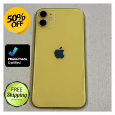 Apple iPhone 11 - 64 GB - Yellow (Unlocked) for sale online | eBay