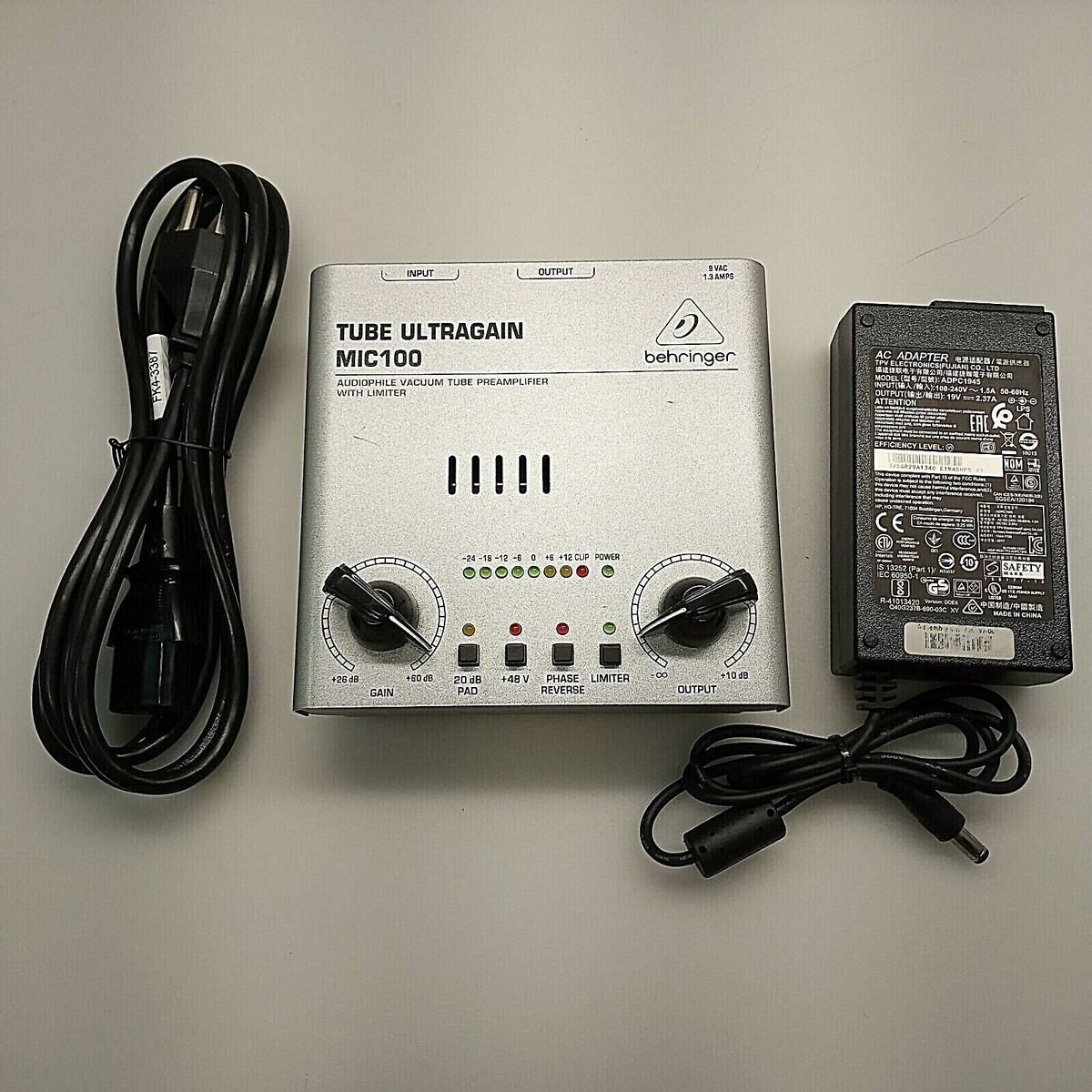 BEHRINGER MIC100 AUDIOPHILE VACUUM TUBE ULTRAGAIN MICROPHONE