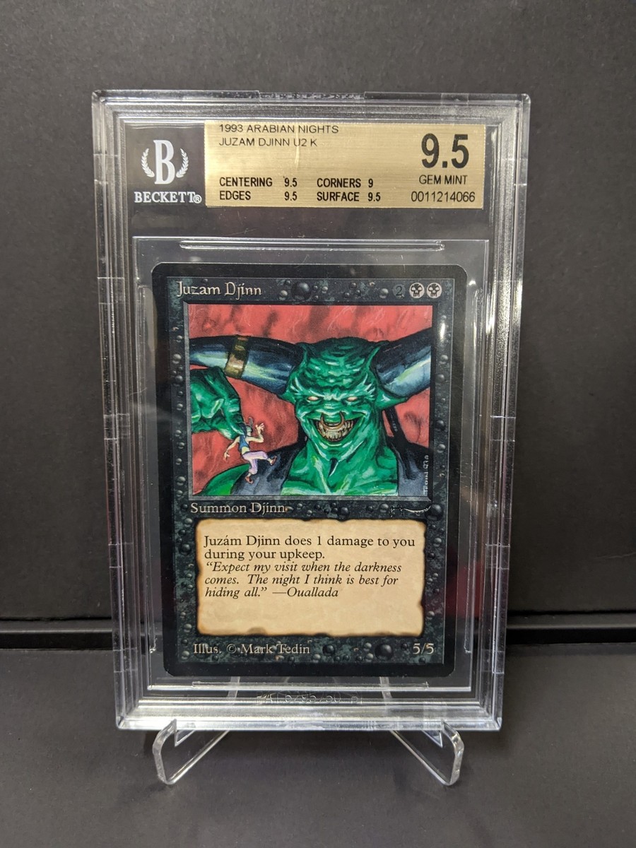 MTG: Juzam Djinn [BGS 9.5 Arabian Nights Magic the Gathering Gem