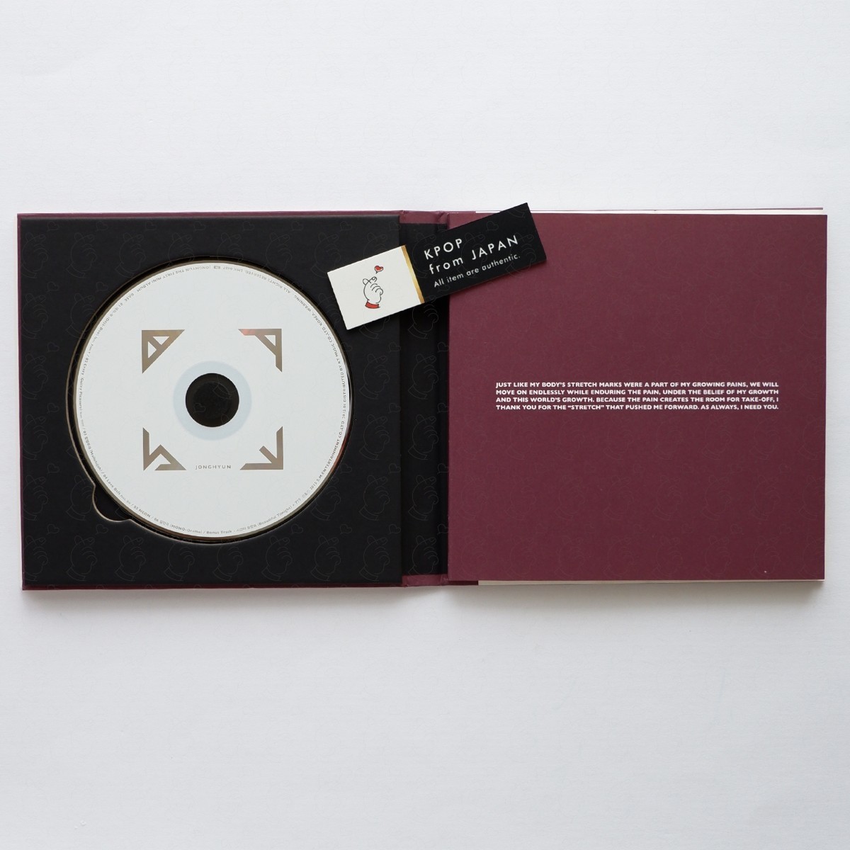 JONGHYUN BASE SHE IS POET ARTIST Story Op.1 SOLO OPENED ALBUM