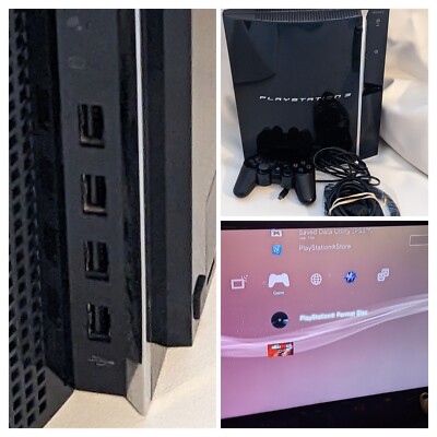 Sony PlayStation 3 PS3 Backwards Compatible 80 GB 1 Controller 4