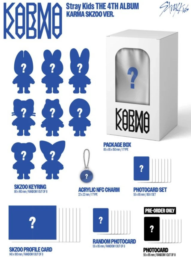 25 August] STRAY KIDS [KARMA] Album (SKZOO Ver.) Sealed | eBay