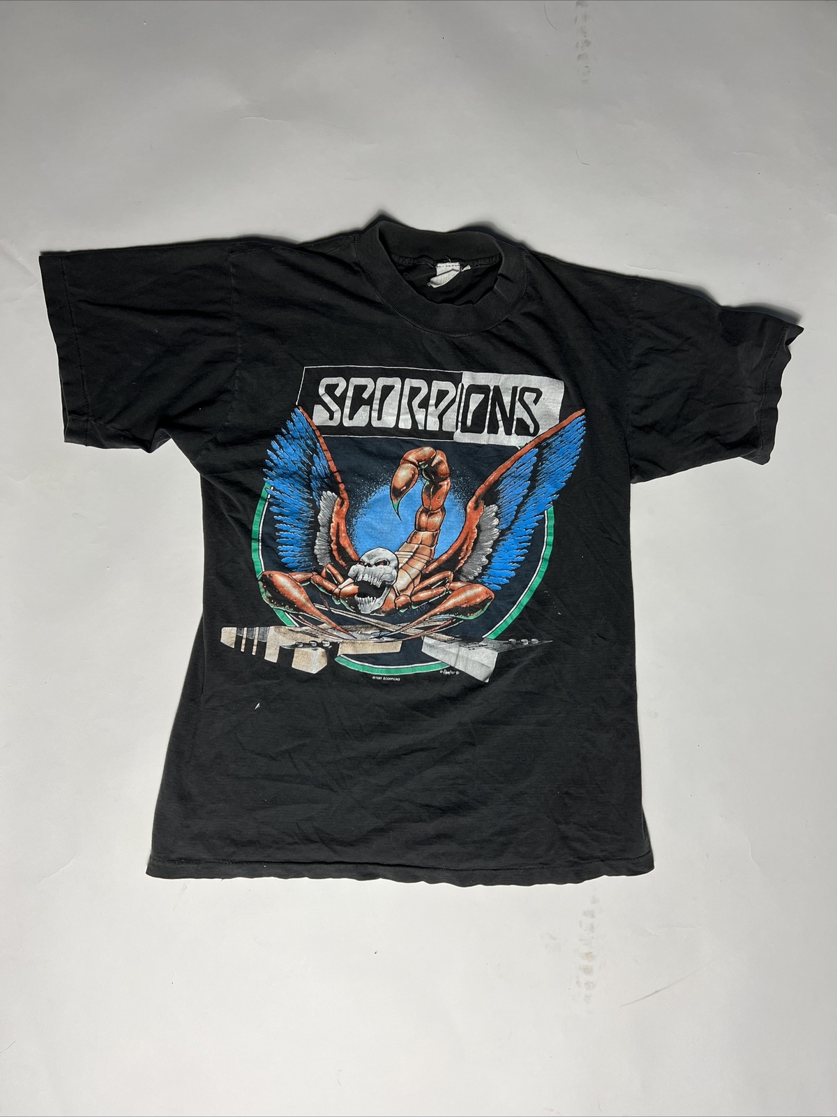 LG Scorpions Vintage T Shirt 1990 Crazy World Tour Co… - Gem