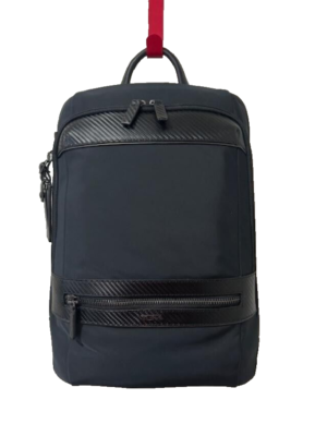 New TUMI Monroe Foxwood laptop backpack black carbon fiber travel
