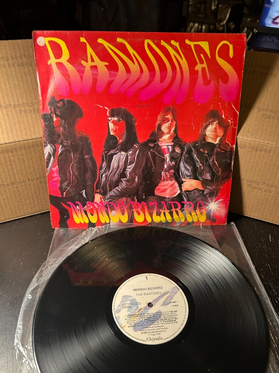 Ramones 1992 Mondo Bizarro LP Brazil Original Vinyl Punk rock CBGB