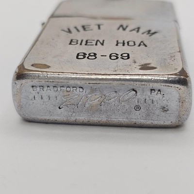 Vietnam ZIPPO 1967 Rare Vietnam Zonk Hand Engraved Used | eBay