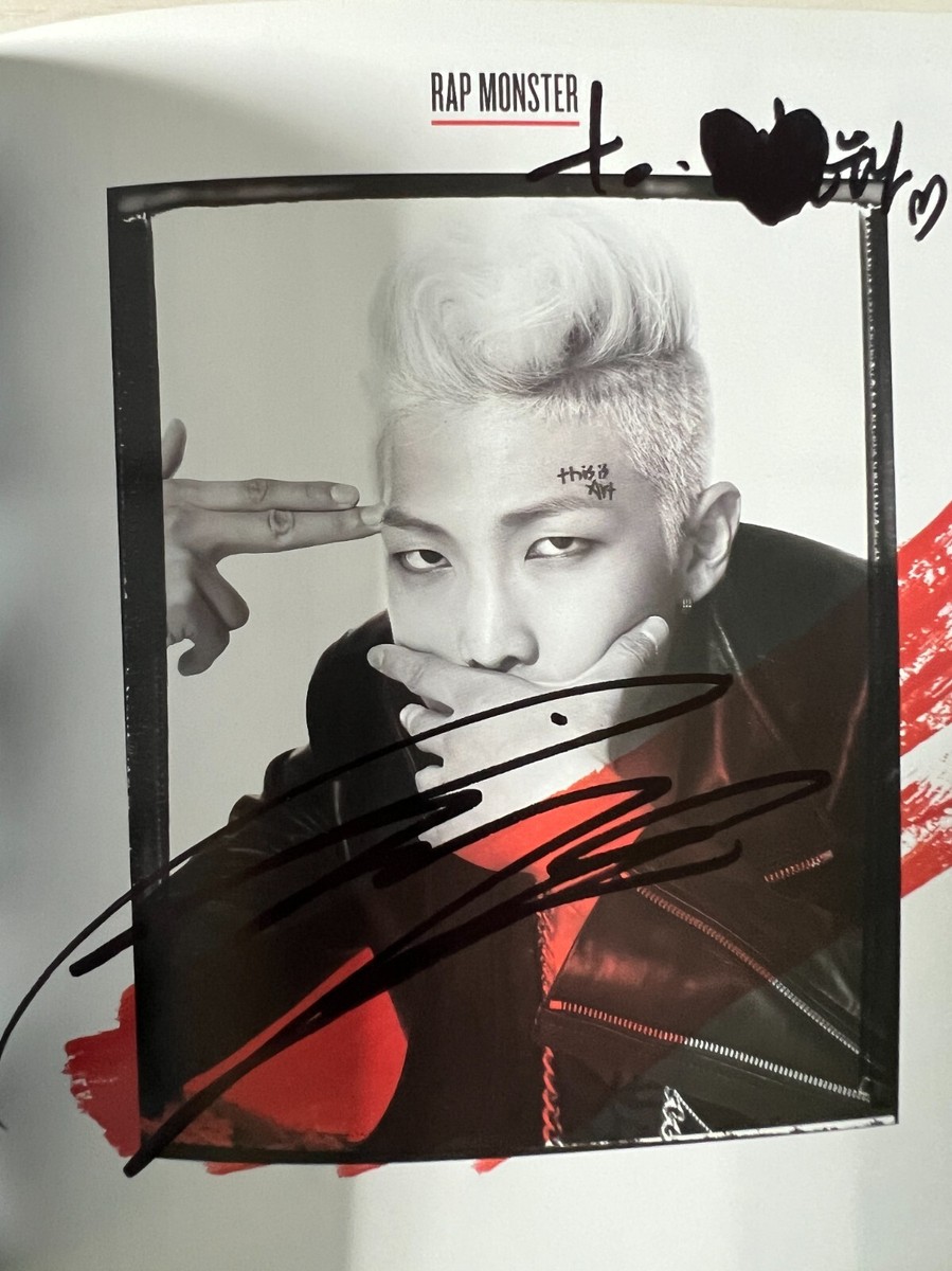 BTS [DARK & WILD] All Member Autographed Signed Album Fansign