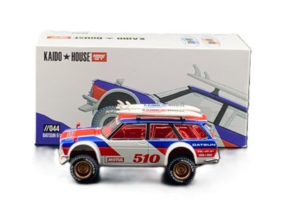 Chase! Kaido House x Mini GT 1:64 Datsun 510 Wagon 4X4 Surf Safari