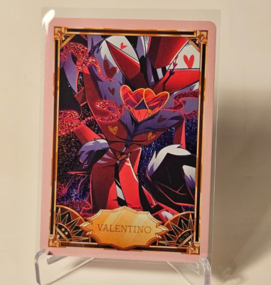 Hazbin Hotel Trading Card - Valentino 46/50 PINK FOIL - 2nd
