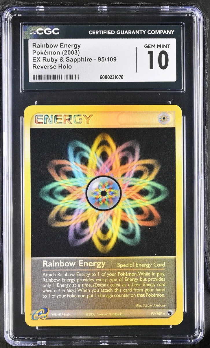 Energy Pokémon TCG Grade 10 Rare Individual Collectible Card Game