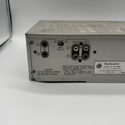 Vintage Technics RS-M02 Cassette Deck Silver Japan Direct Drive