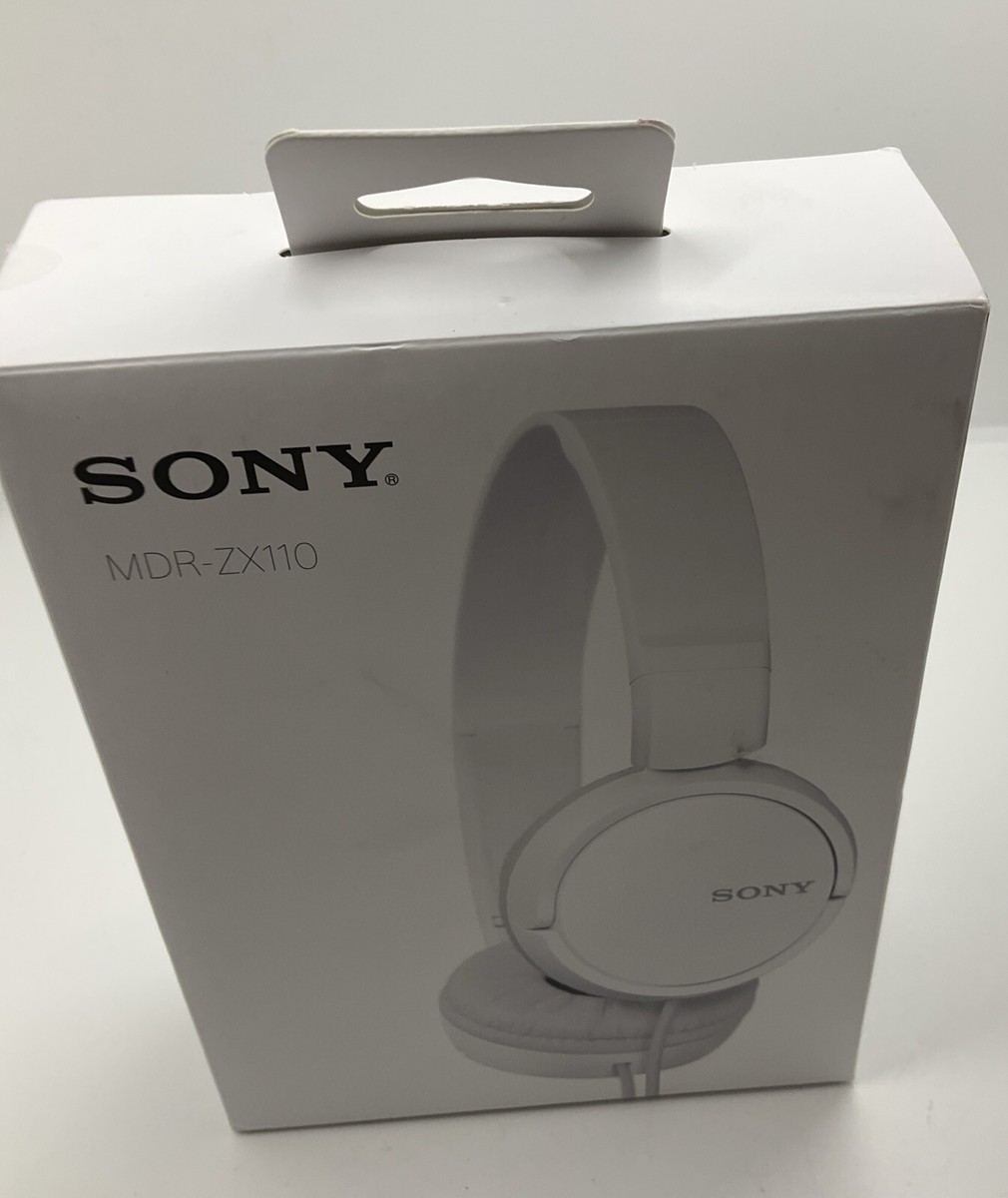 Sony ZX Series Wired On-Ear Headphones, White MDR-ZX110 Airplane
