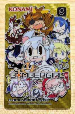 NEW Konami e-AMUSEMENT PASS Card BOMBERGIRL bomber girl Amusement