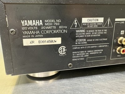 YAMAHA MDX-793 MD MINI DISC DECK PLAYER RECORDER WORKS NO REMOTE