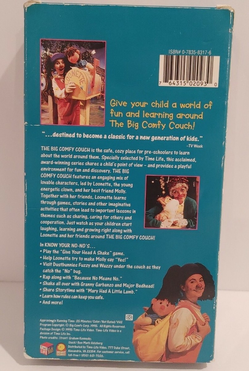 The Big Comfy Couch (VHS, 1995) Rare 90s Kids Tv Show Great