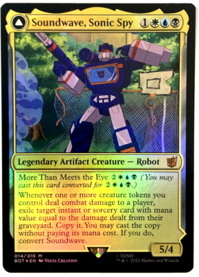 MTG Soundwave, Sonic Spy *FOIL* Transformers 014/015 NM | eBay