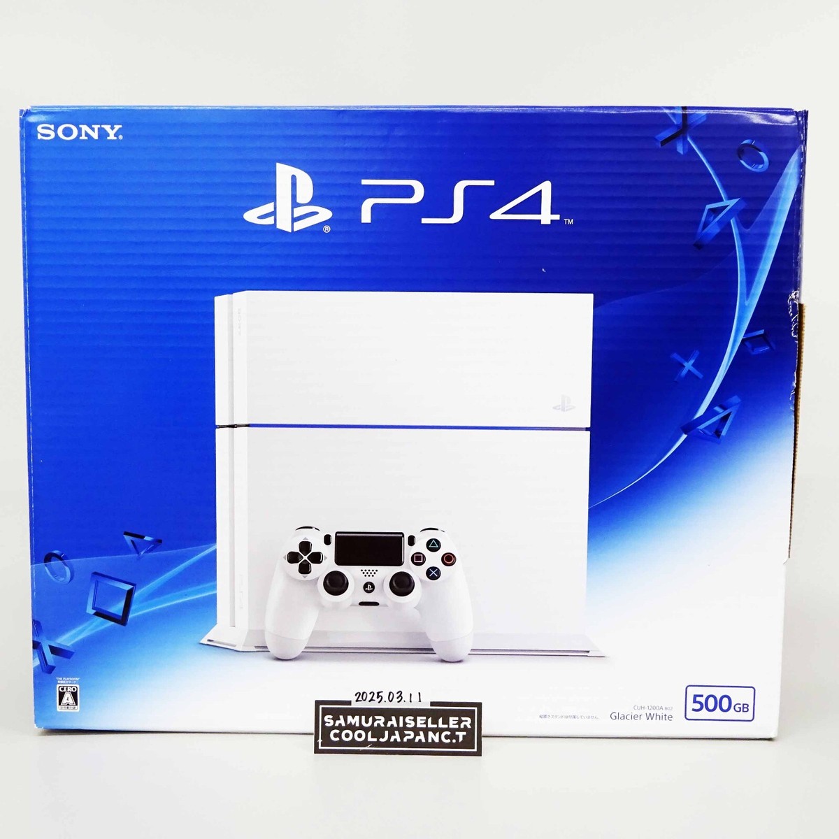 Sony PS4 PlayStation 4 500GB Glacier White CUH-1200A with