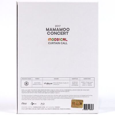 Mamamoo - Moosical Curtain Call 2017 Concert Blu-Ray Complete Set