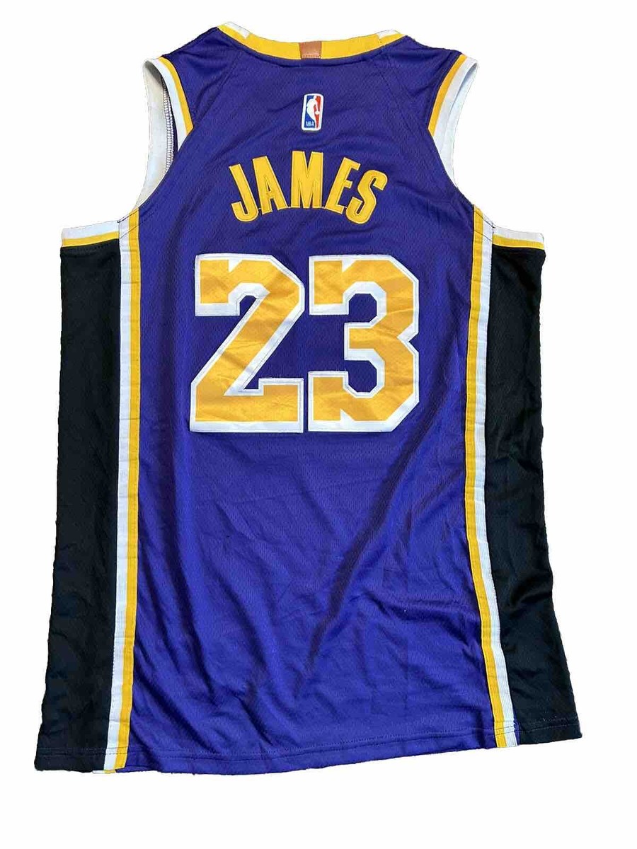 Purple Los Angeles Lakers LeBron James 23 Basketball Jersey Sz XL