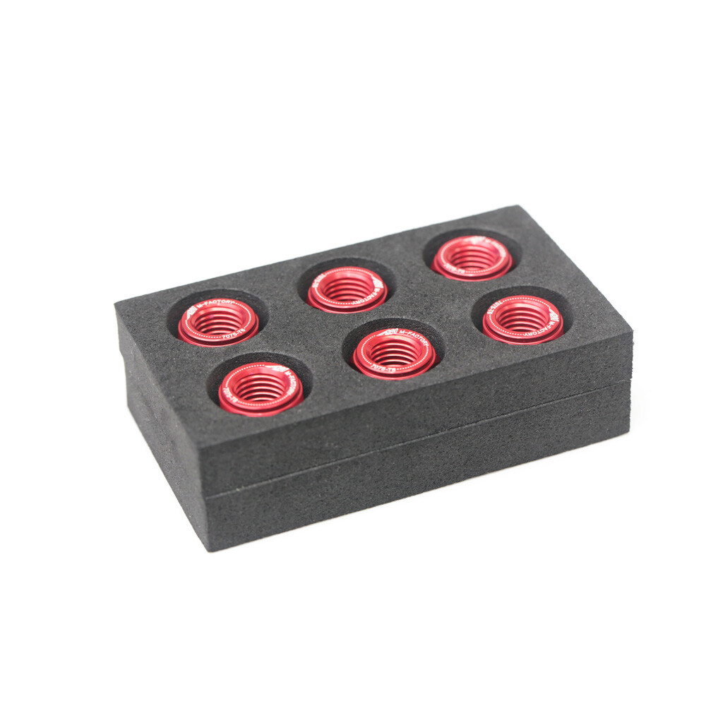 M10 Red CNC Racing Rear Sprocket Nuts For Kawasaki ZX1000RX All