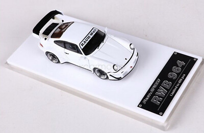 Fast Speed 1/64 Scale For Porsche RWB 964 White Diecast Car Model