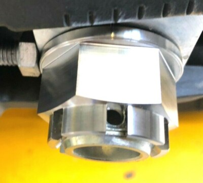 Kawasaki ZX14R 2006-2017 REAR AXLE CASTLE FLANGED NUT TITANIUM