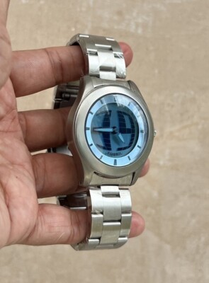 y2k 00s FOSSIL Big Tic JR-8063 Light Blue Animated Watch, Box Tags