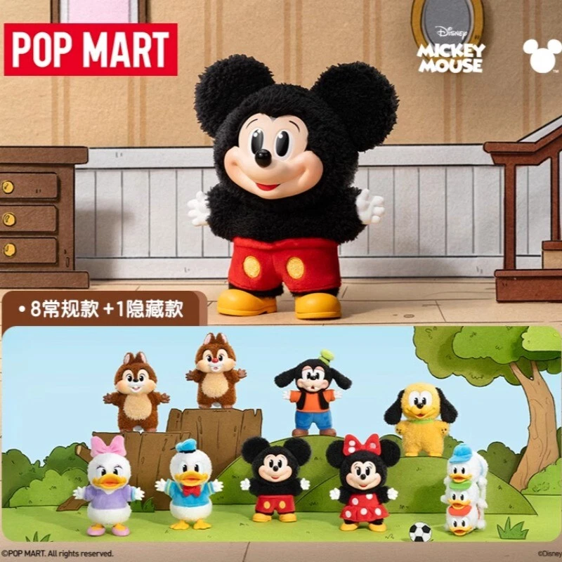 Authentic POP MART Mickey Family Cute Together Keychain Series