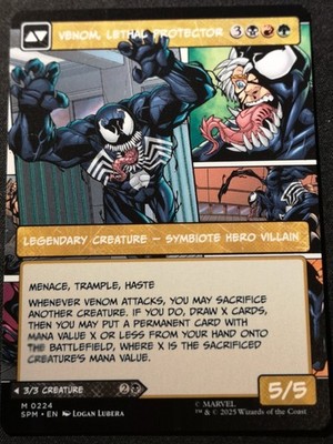 Eddie Brock / Venom, Lethal Protector - Borderless - SPM - MTG