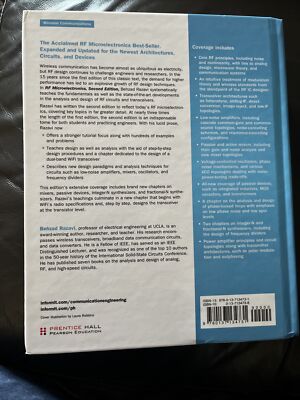 RF Microelectronics US Authentic Edition 2nd Edition by Behzad