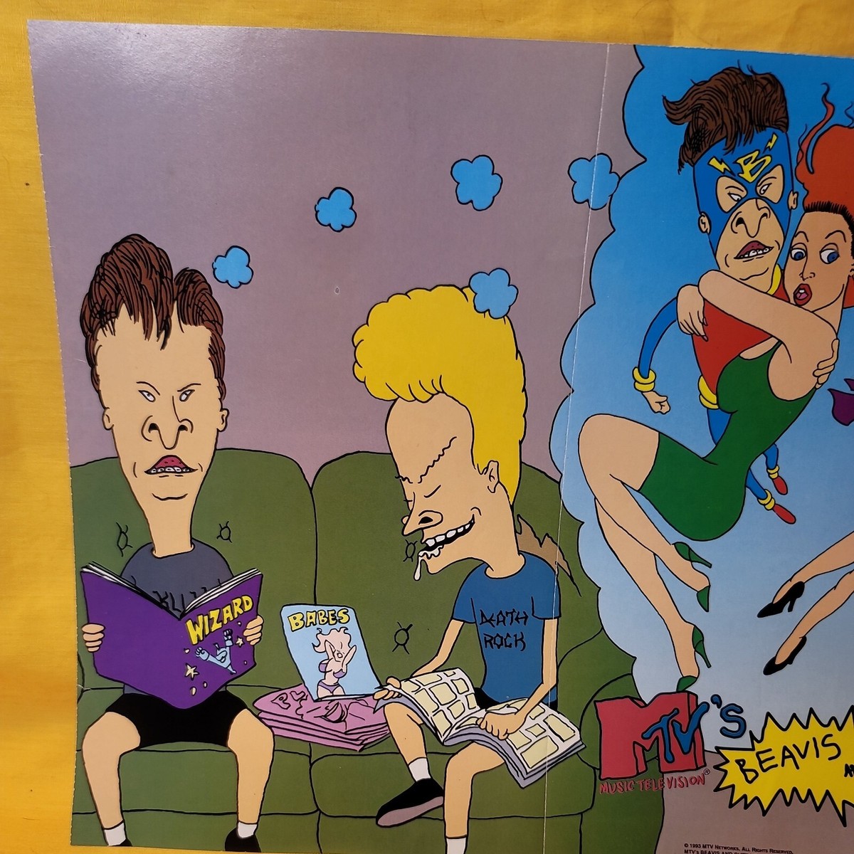 ☆Beavis and Butthead☆ ポスター Vintage MTV ☆Beavis and Butthead