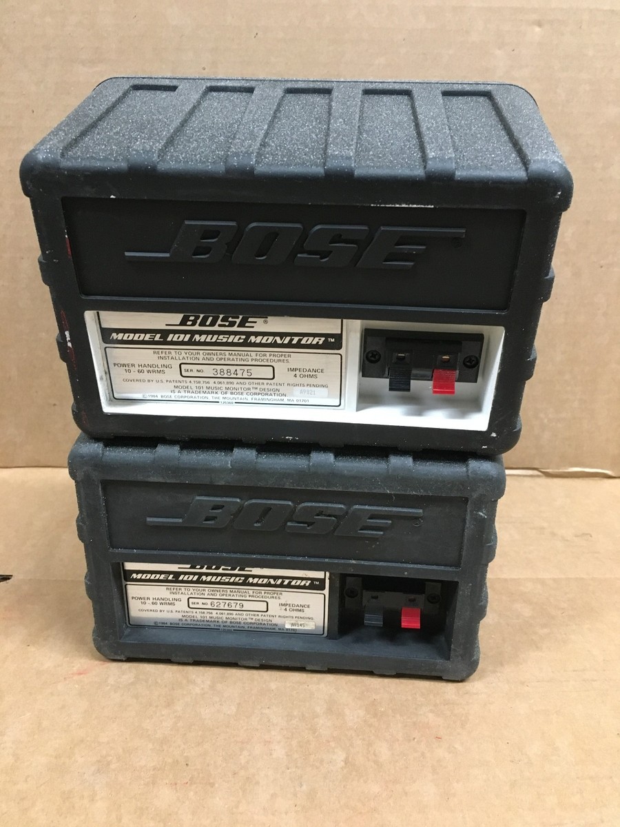 Bose 101 Music Monitor Speakers – Black Textured Finish – Pair | eBay