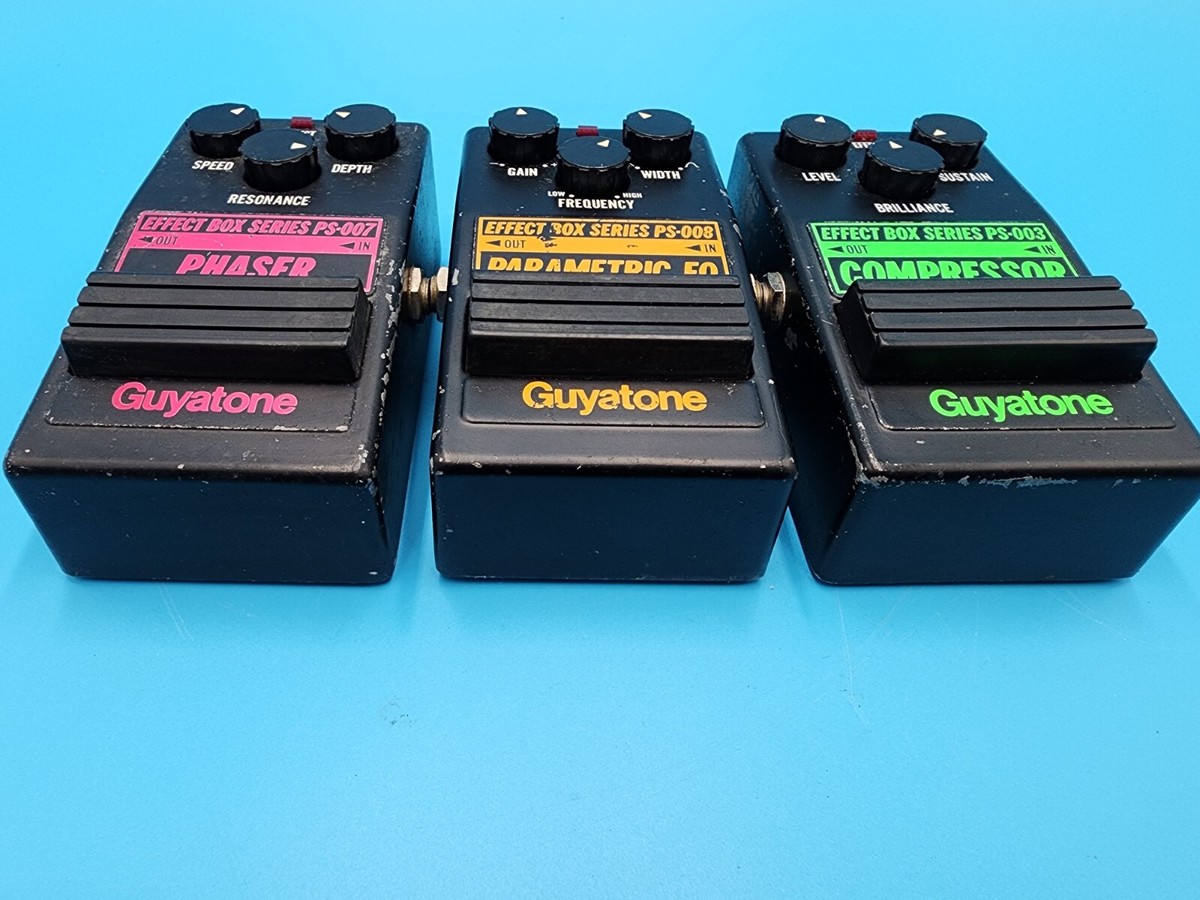 Rare Guyatone Guitar Effect Pedal Bundle PS 001 003 005 006 007