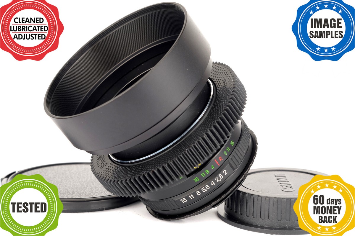 Helios 44m-4 MC 58mm F2 Canon EF mount *TUNED FOR FILMMAKERS!* 44