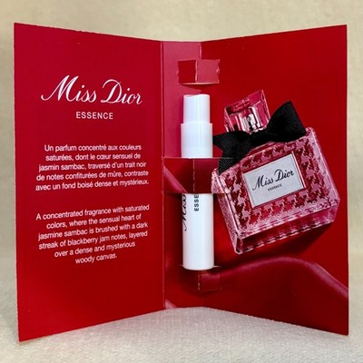 2x Dior Miss Dior ESSENCE de Parfum Sample Spray .03oz 1ml *New