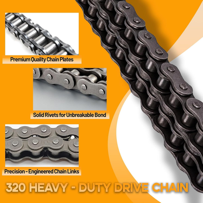 GK200 Go Kart 420 Chain 32 Links Replacement for Coleman KT196