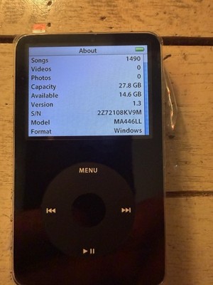 Apple iPod (5th Gen.) 30GB Digital Player - Black for sale online