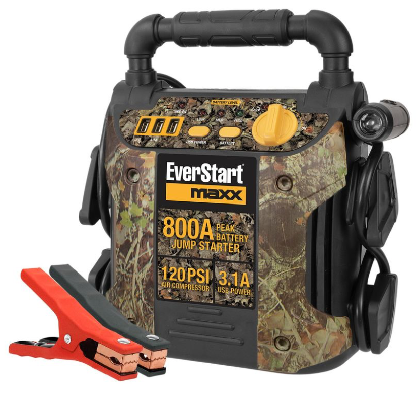 EverStart J7CE 800 Peak Amp Jump Starter with 120 PSI Compressor
