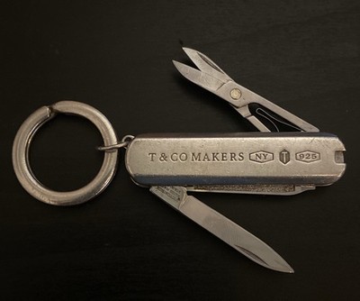 TIFFANY & CO Sterling 925 Victorinox SWISS ARMY Pocket Knife Key