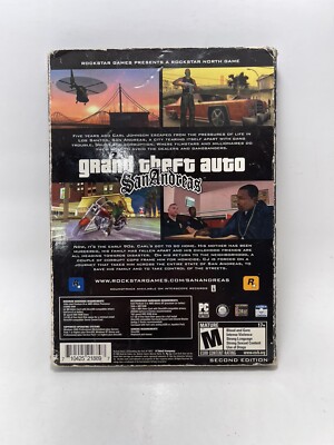 Grand Theft Auto San Andreas 2nd edition With City Guide Book PC