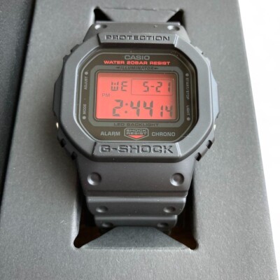 CASIO G-SHOCK DW-5600BBR-1JF BLACK AND BOLD RED Dial Square Gift