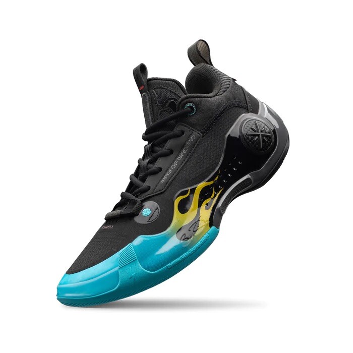 Li-Ning Way of Wade Wow 10 low Element Black Blue Flame size Men's