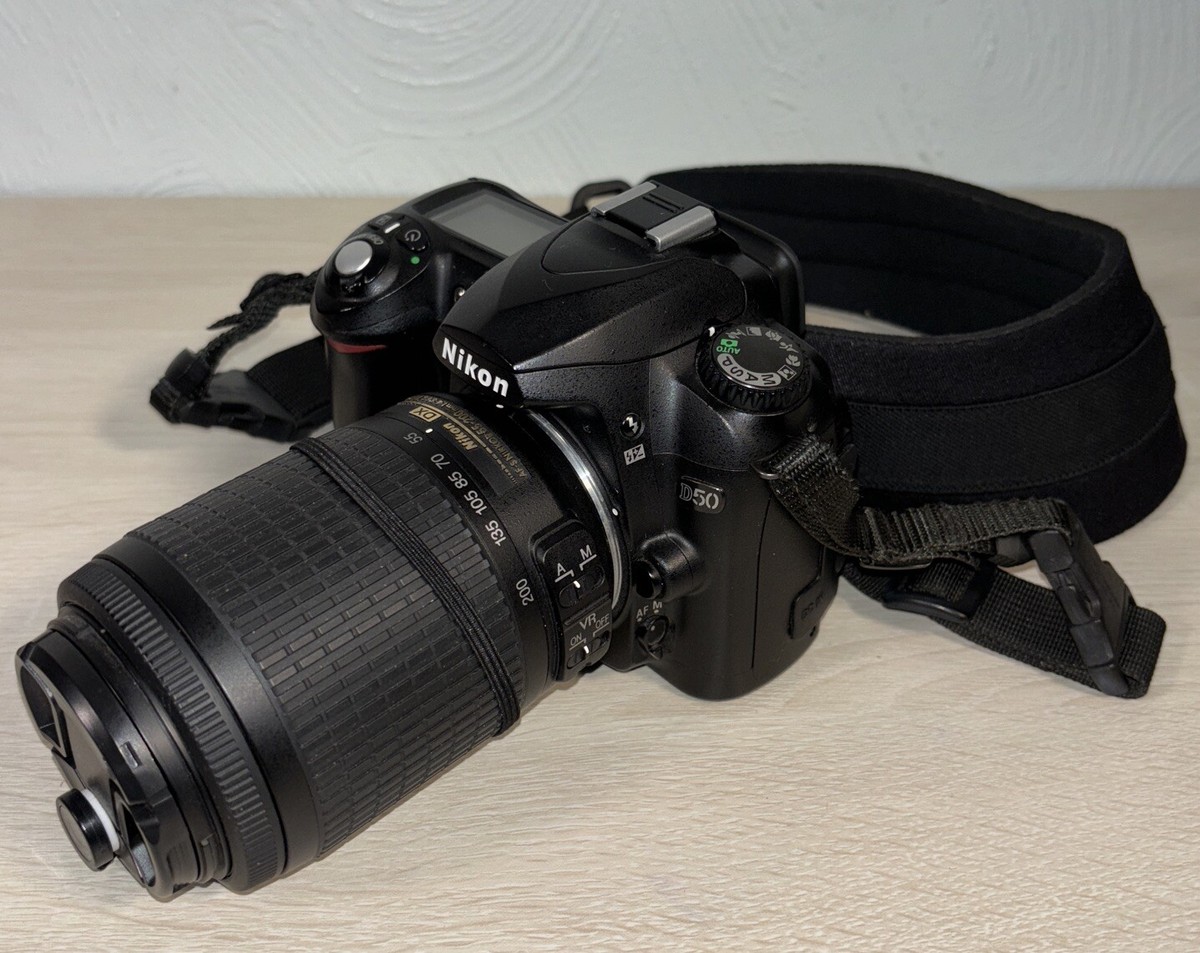 Nikon D50 Digital SLR Camera W Nikon DX AF-S 55-200 VR | eBay