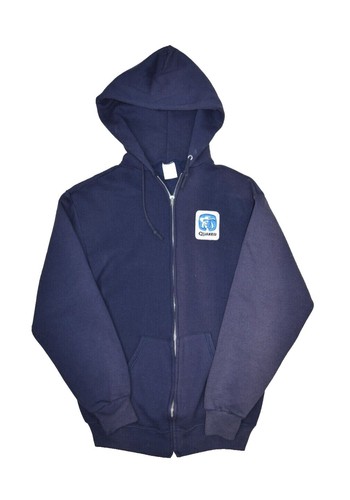 Vintage Harley Davidson 80's Jerzees Logo Zip Up Hoodie EMAR