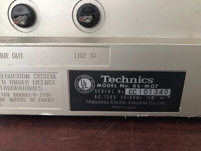 TECHNICS RS-M07 Cassette Deck | eBay