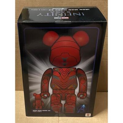 Medicom Toy BE@RBRICK IRON MAN MARK 50 100％ 400％ BEARBRICK