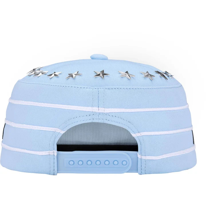 Supreme Stars Studded Pillbox Hat Light Blue | eBay