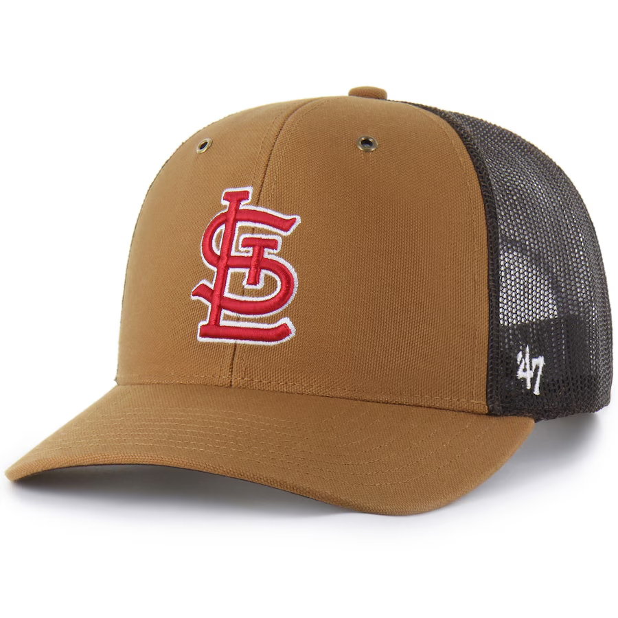 St. Louis Cardinals Carhartt x '47 Brand Trucker Snapback Hat Mens