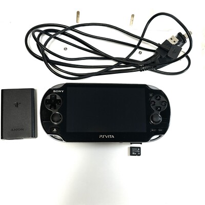 Sony PS VITA PCH-1000 Crystal Black Wi-Fi Console Region Free From